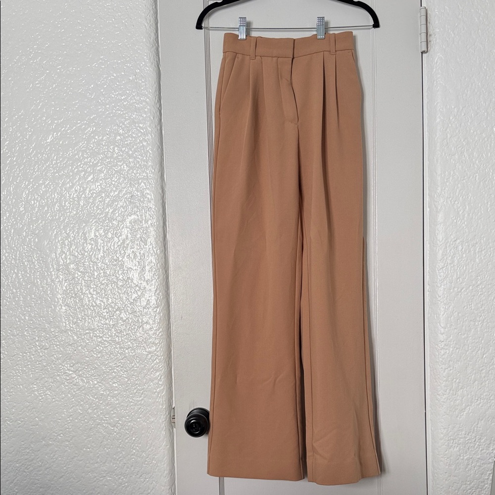 Abercrombie & Fitch Tan Wide-Leg Pants
